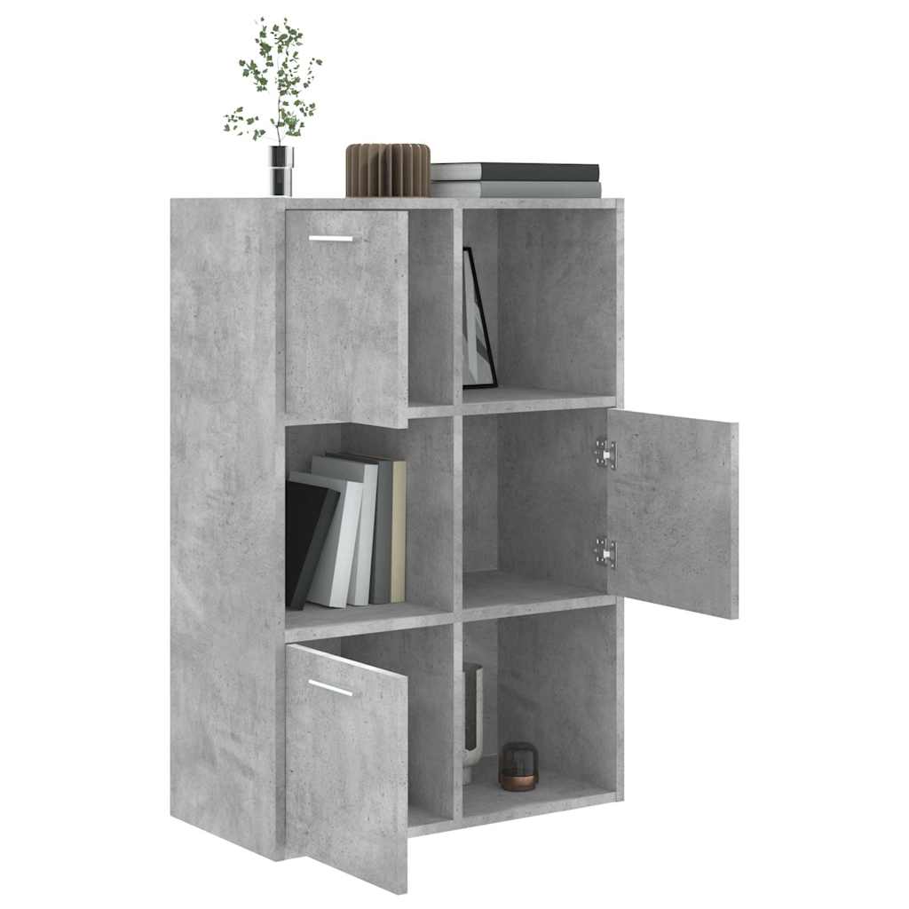 Storage Cabinet | Concrete Grey | Engineered Wood | Medium