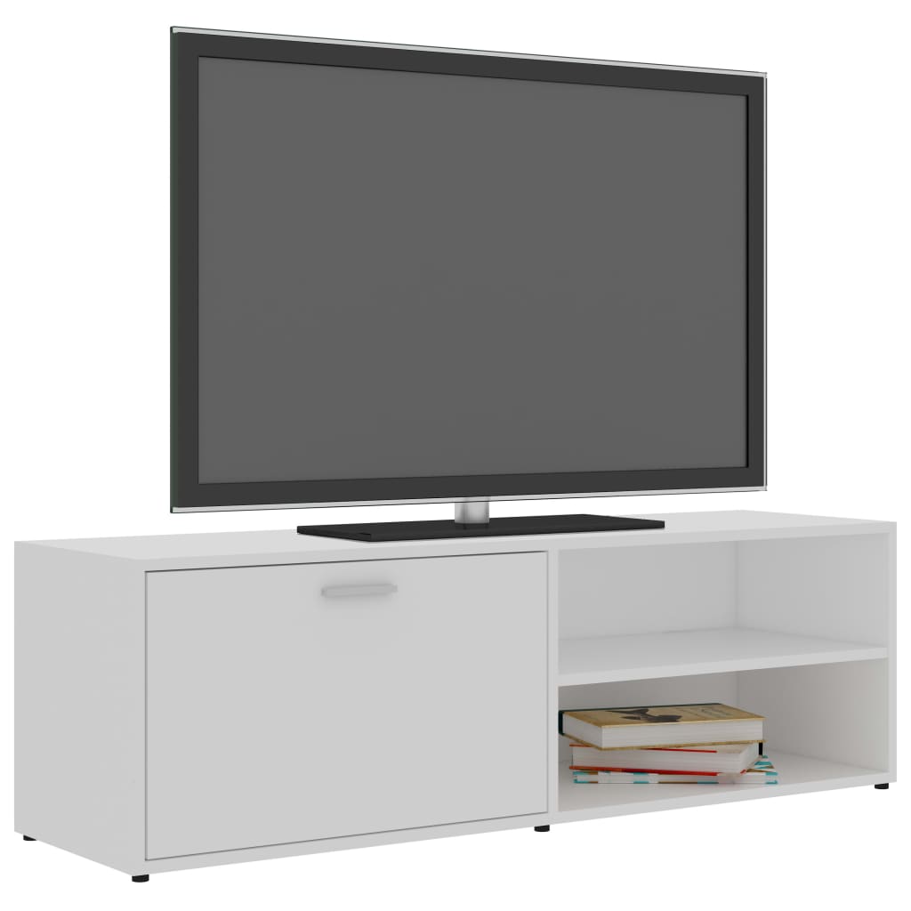 TV Cabinet | White | Engineered Wood | 120x34x37 cm | TV Cabinet