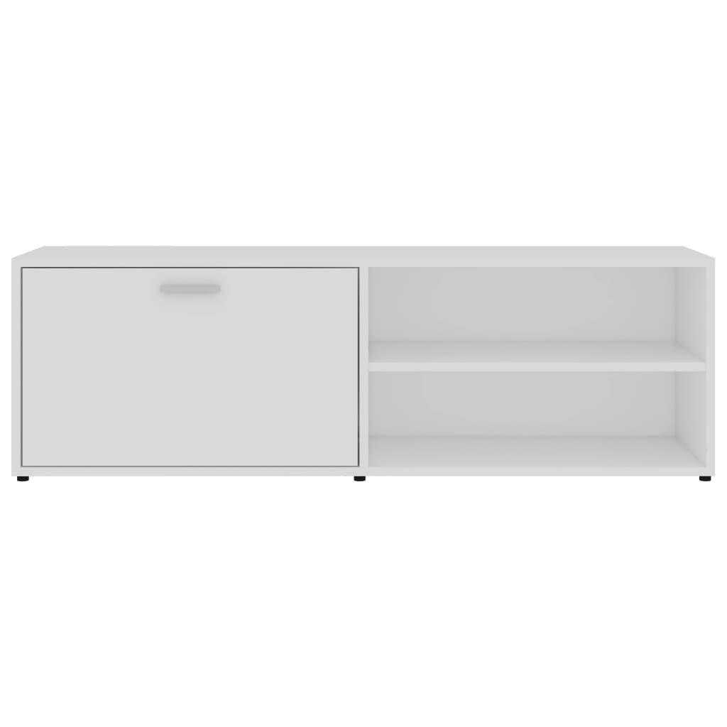 TV Cabinet | White | Engineered Wood | 120x34x37 cm | TV Cabinet
