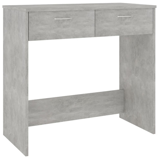 Desk | Concrete Grey | Engineered Wood | Small | Storage | Computer Desk