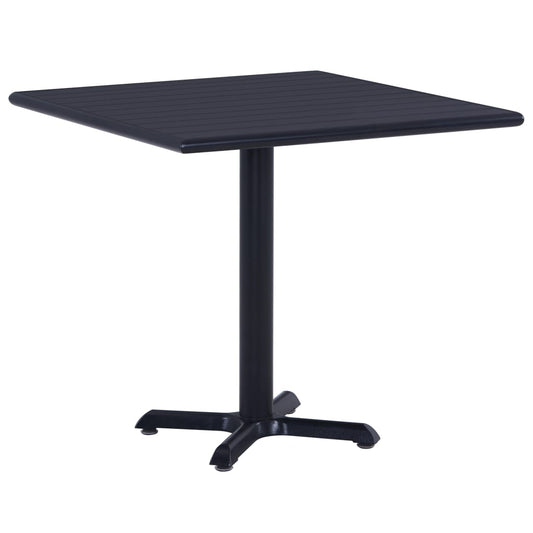 Garden Table | Black | Metal | 80x80x75 cm | Durable | Bistro Table