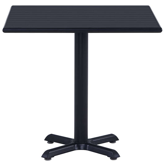 Garden Table | Black | Metal | 80x80x75 cm | Durable | Bistro Table