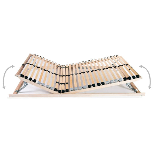 Bed Slatted Base | Natural | Solid beechwood frame, birch slats