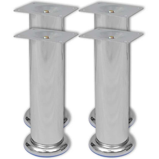 Sofa Leg | Set of 8 | Chrome | Iron | 180 mm | Durable | Sofa Legs