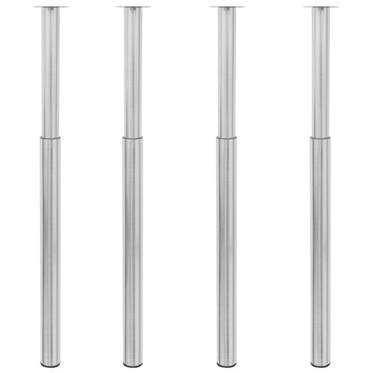 Telescopic Table Legs 4 pcs Stainless Steel 710 mm-1100 mm