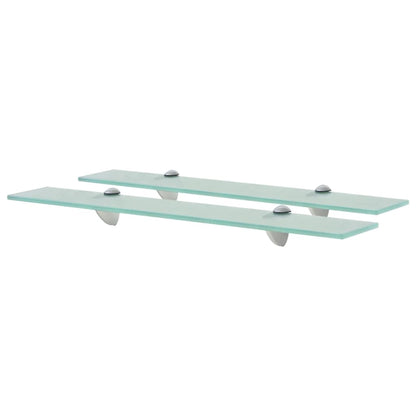 Floating Shelf |  Set of 2 | Clear | Tempered safety glass | Medium