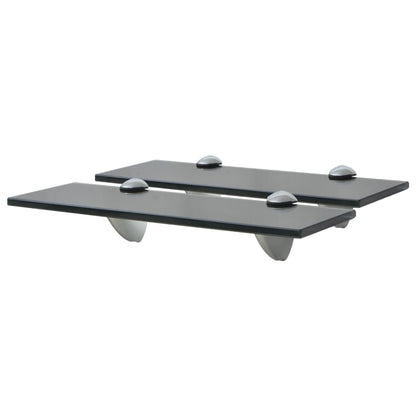 Floating Shelves 2 pcs Glass 11.8"x3.9" 0.3