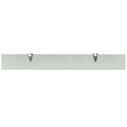 Floating Shelves 2 pcs Glass 80x10 cm 8 mm
