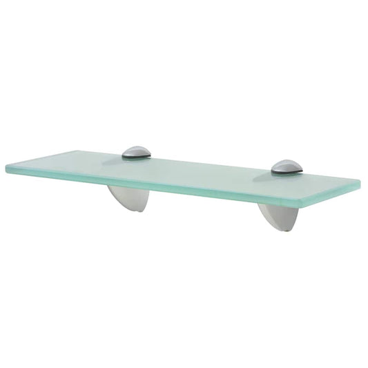 Floating Shelf | Set of 2 | Clear | Tempered glass, Zinc alloy | 30x20 cm