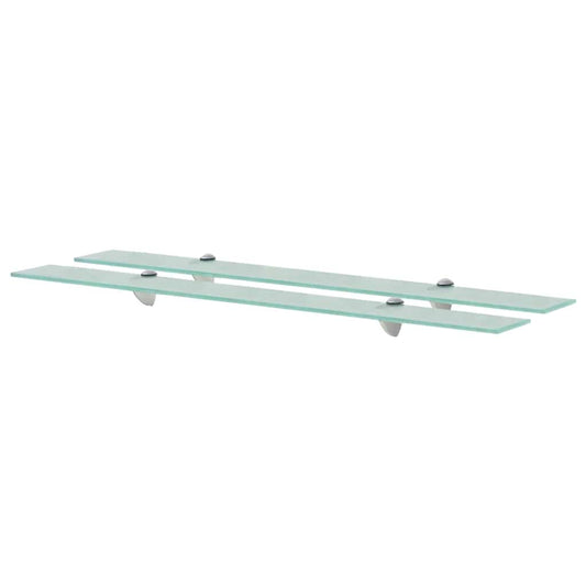 Floating Shelf | Set of 2 | Clear | Tempered safety glass