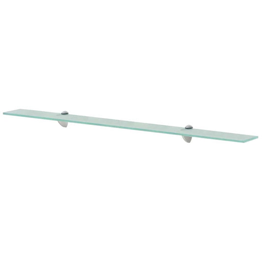Floating Shelf | Set of 2 | Clear | Tempered safety glass | 100x20cm