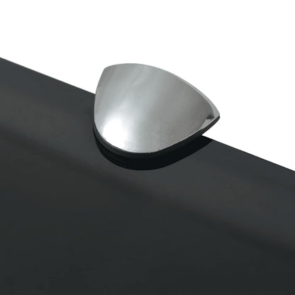 Floating Shelf | Set of 2 | Black | Tempered Safety Glass | 30x20 cm