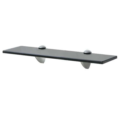 Floating Shelf | Set of 2 | Black | Tempered safety glass | 40x20cm 8mm