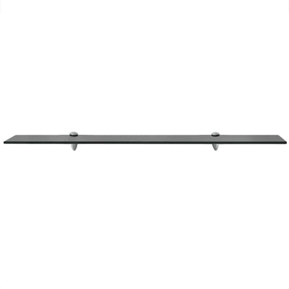 Floating Shelf | Set of 2 | Black | Tempered safety glass | Medium