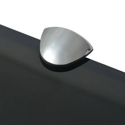 Floating Shelf | Set of 2 | Black | Tempered safety glass | 100x20 cm