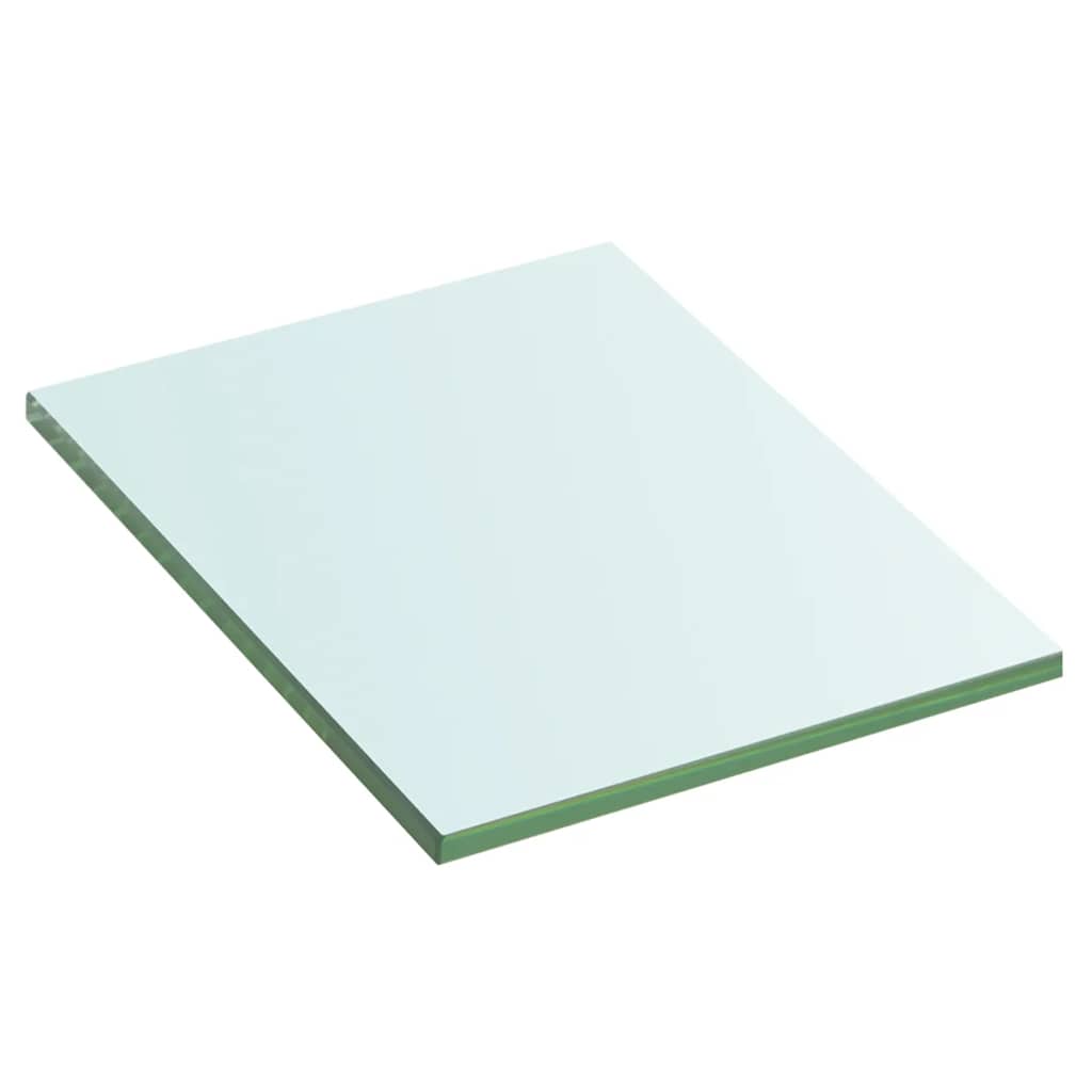 Shelves 2 pcs Panel Glass Clear 20x15 cm