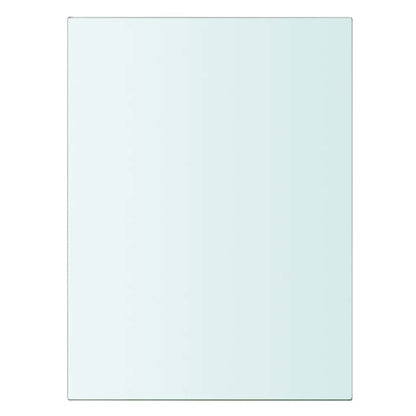 Shelves 2 pcs Panel Glass Clear 20x15 cm