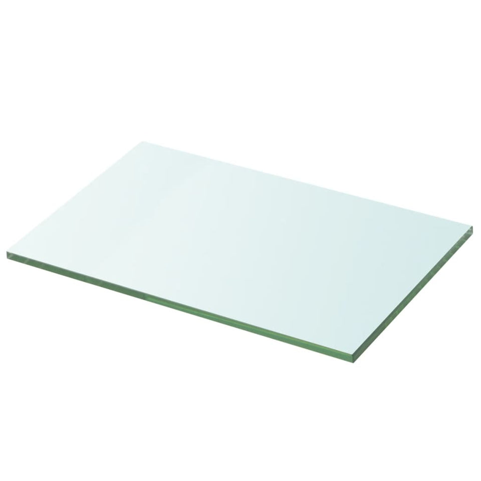 Shelves 2 pcs Panel Glass Clear 20x25 cm