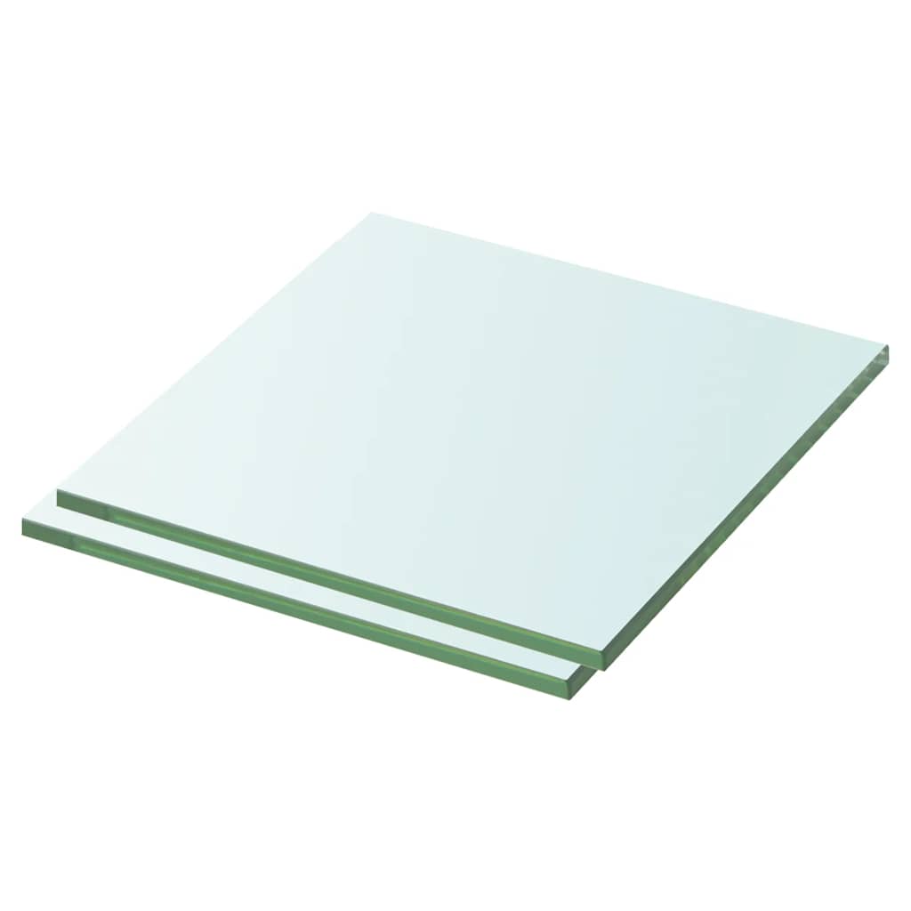Glass Panel | Set of 2 | Clear | Tempered glass | 30x25 cm