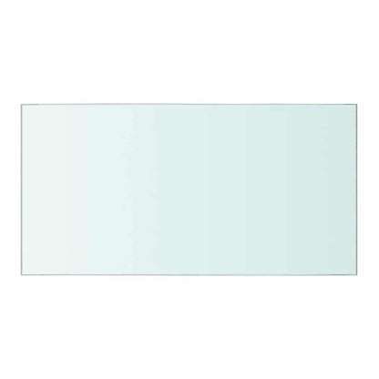 Shelves 2 pcs Panel Glass Clear 40x20 cm