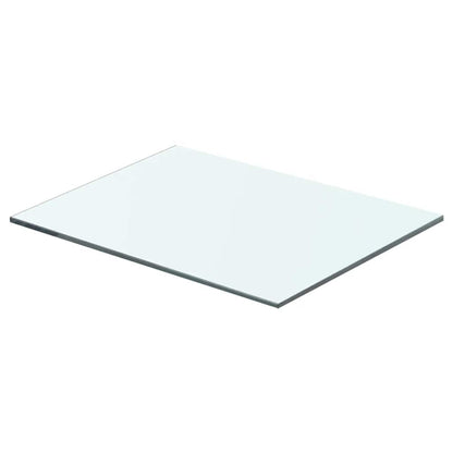 Shelves 2 pcs Panel Glass Clear 40x25 cm