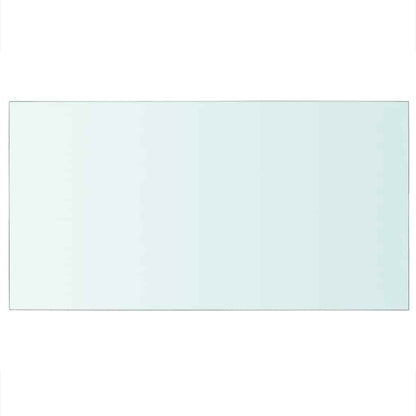 Shelves 2 pcs Panel Glass Clear 40x25 cm