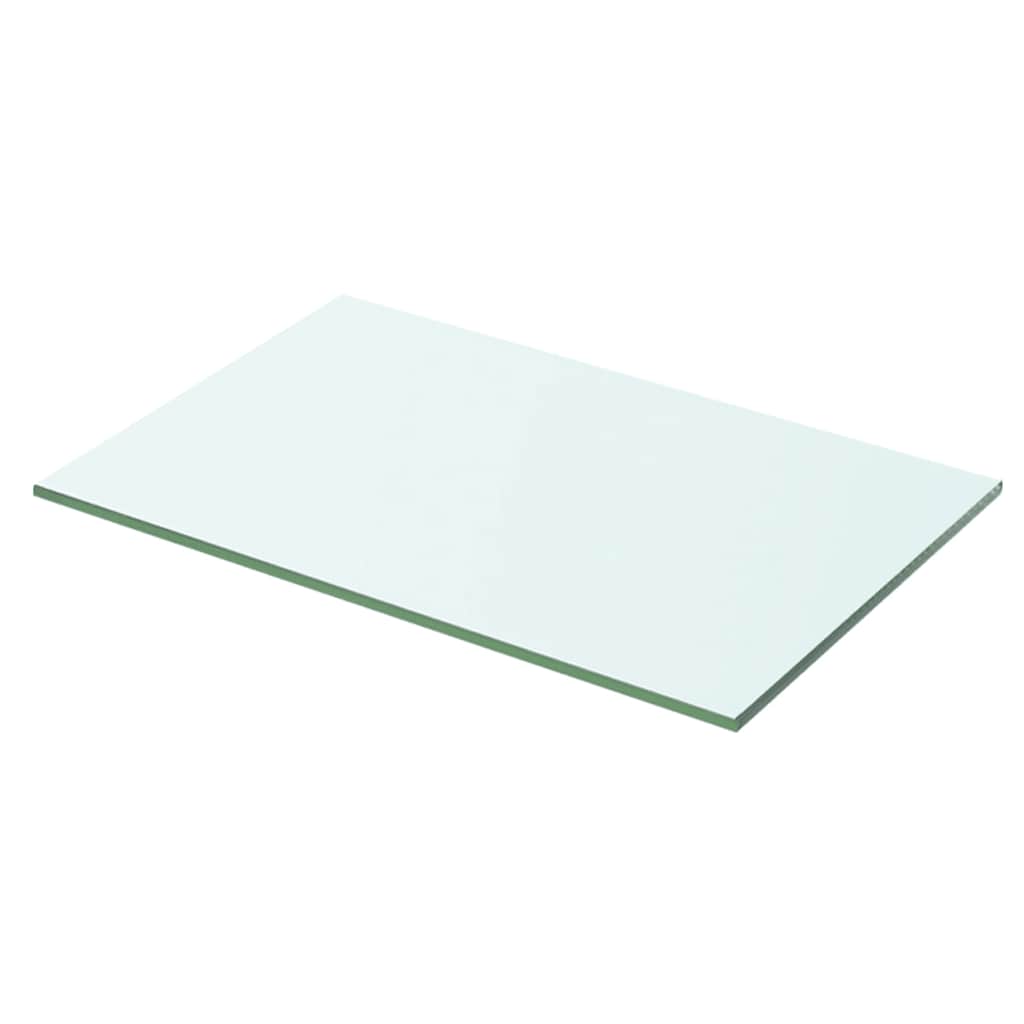 Shelves 2 pcs Panel Glass Clear 50x25 cm