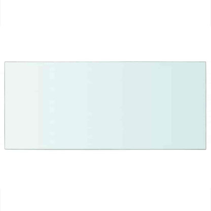 Shelves 2 pcs Panel Glass Clear 50x25 cm