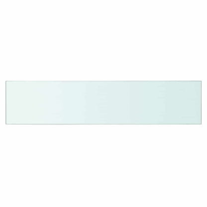 Shelves 2 pcs Panel Glass Clear 60x12 cm