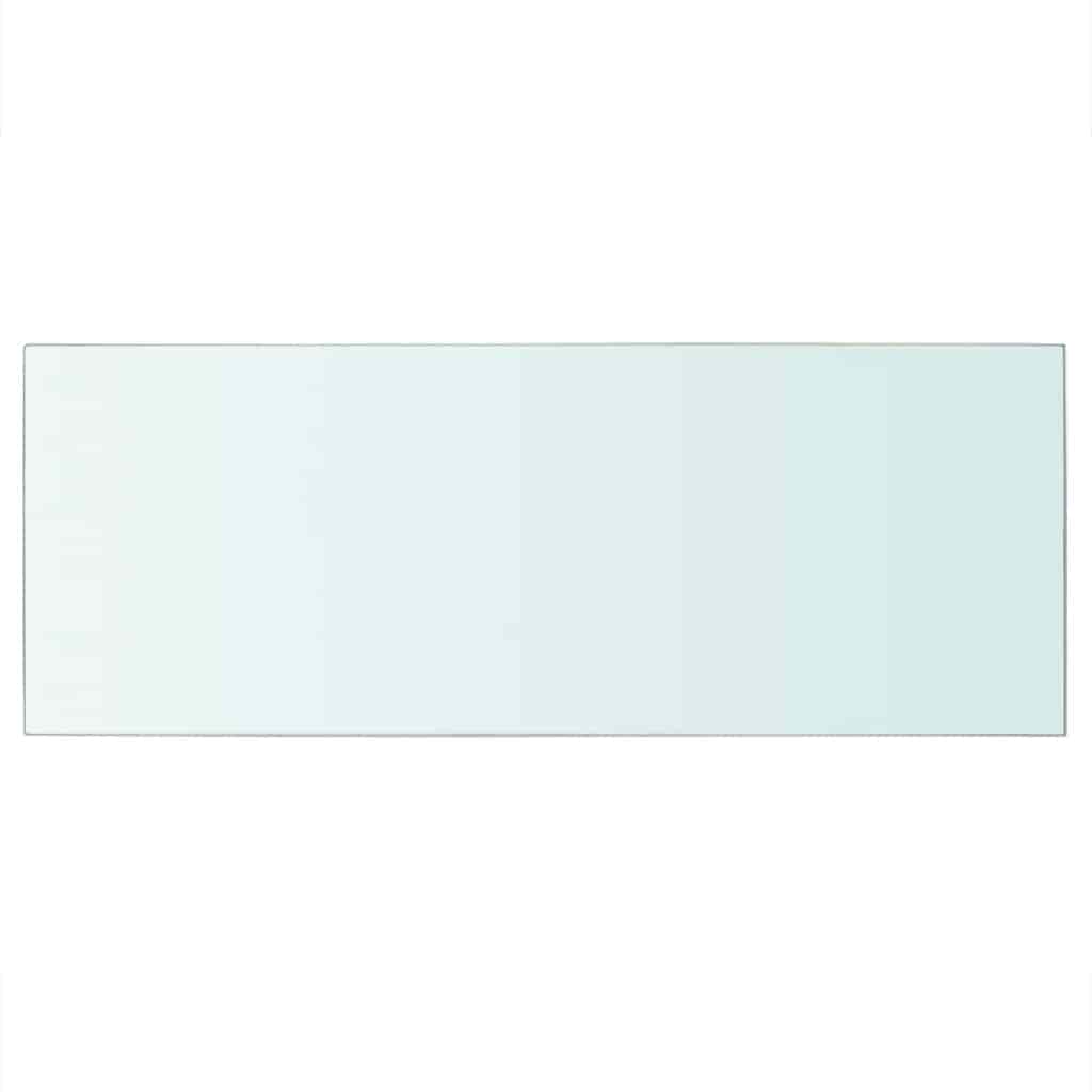 Shelves 2 pcs Panel Glass Clear 60x25 cm