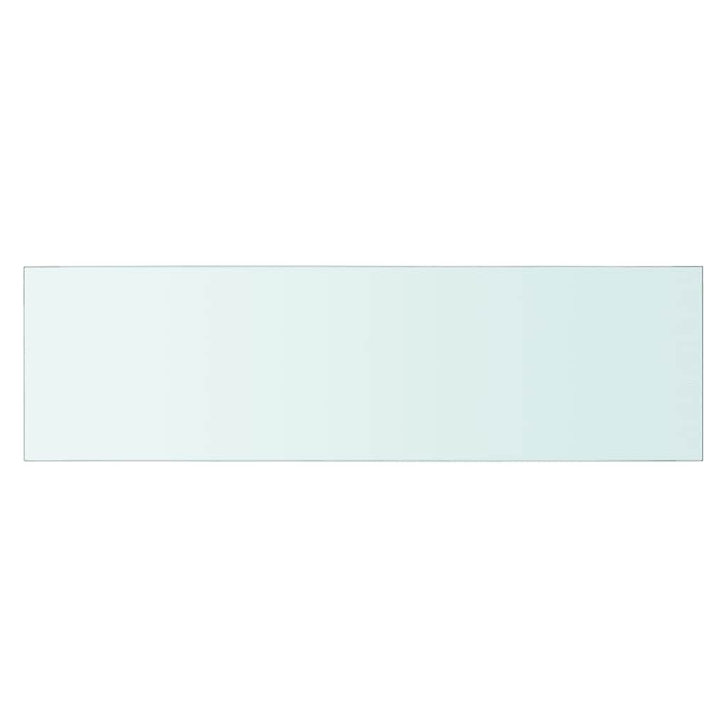 Shelves 2 pcs Panel Glass Clear 70x20 cm