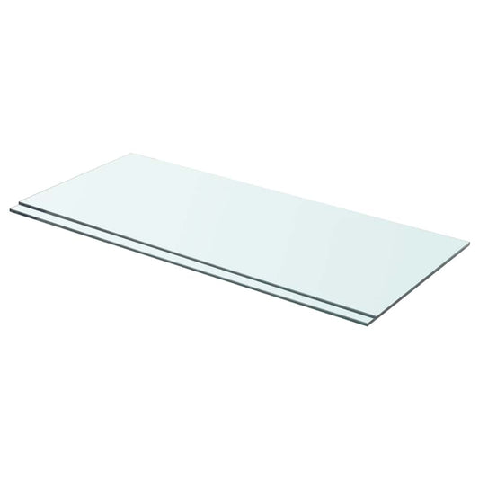 Glass Panel | Set of 2 | Clear | Tempered glass | 70x30 cm