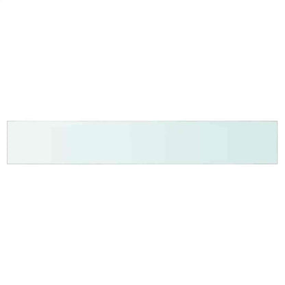 Shelves 2 pcs Panel Glass Clear 80x12 cm