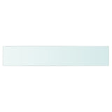 Shelves 2 pcs Panel Glass Clear 80x15 cm