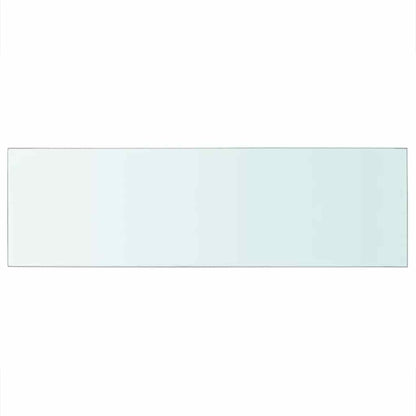 Shelves 2 pcs Panel Glass Clear 80x25 cm