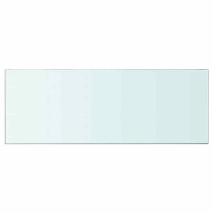 Shelves 2 pcs Panel Glass Clear 80x30 cm