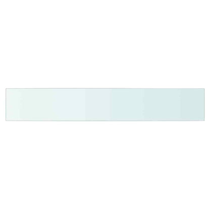 Shelves 2 pcs Panel Glass Clear 90x15 cm