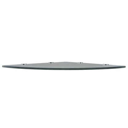 Corner Shelf | Set of 2 | Black | Tempered glass | 45 x 45 cm