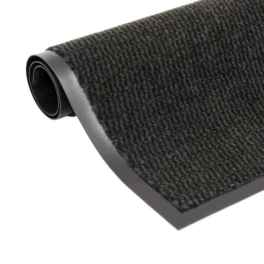 Door Mat | Set of 2 | Black | Tufted polypropylene with rubber backing