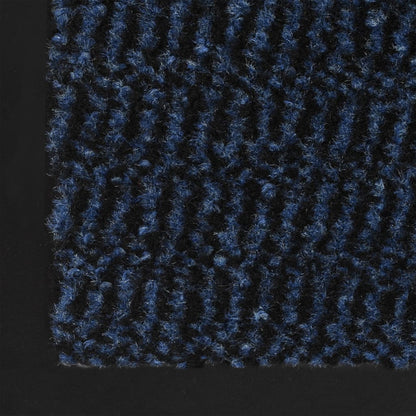 Dust Control Mats 2 pcs Rectangular Tufted 90x150 cm Blue