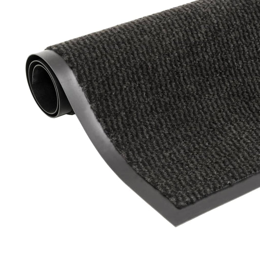 Door Mat | Set of 2 | Black | Tufted polypropylene, rubber backing