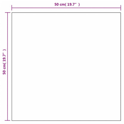 Wall Mirrors 2 pcs 50x50 cm Square Glass