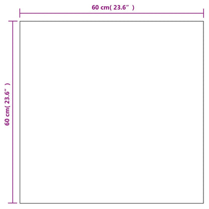Wall Mirrors 2 pcs 23.6"x23.6" Square Glass
