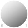 Wall Mirrors 2 pcs 50 cm Round Glass