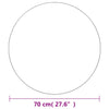 Wall Mirrors 2 pcs 27.6" Round Glass