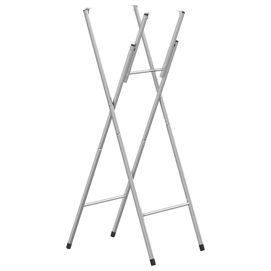Table Leg | Silver | Galvanised Steel | Standard | Foldable | Bar Table