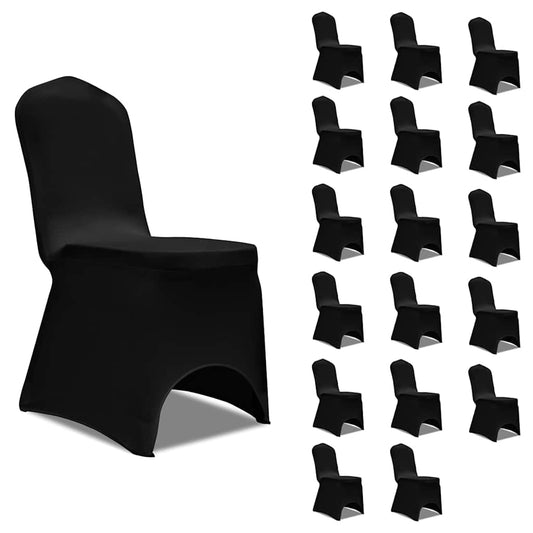 Chair Cover | Set of 18 | Black | 90% Polyester, 10% Elastane