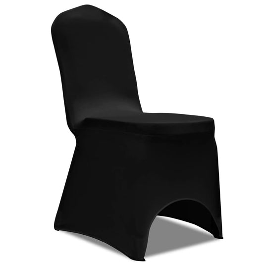 Chair Cover | Set of 30 | Black | 90% Polyester, 10% Elastane | Universal