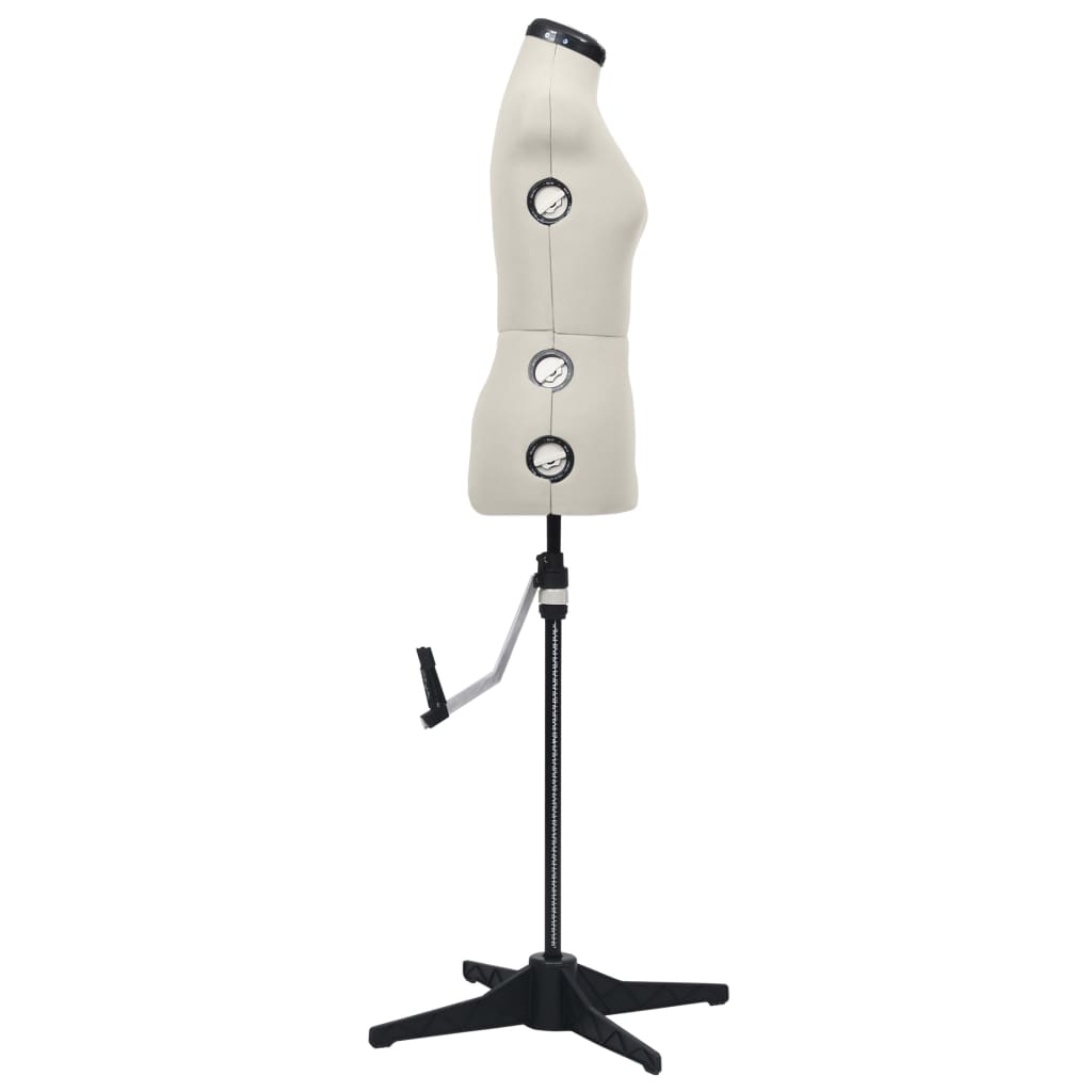 Dress Form | Cream and black | Polyester, ABS | S | Adjustable Armrests