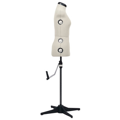 Dress Form | Cream and black | Polyester, ABS | S | Adjustable Armrests